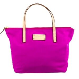 Kate Spade Kennedy Park Nylon Sophie Tote in Zinnia Pink